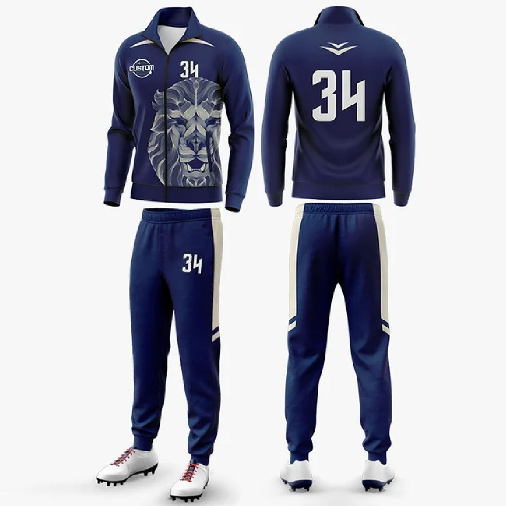 Hestic Sports Wear Custom Mens Soccer Tracksuits Youth Football Tracksuit 100% Polyester Training Uniform Soccer Sportswear Half Zipper Tracksuits